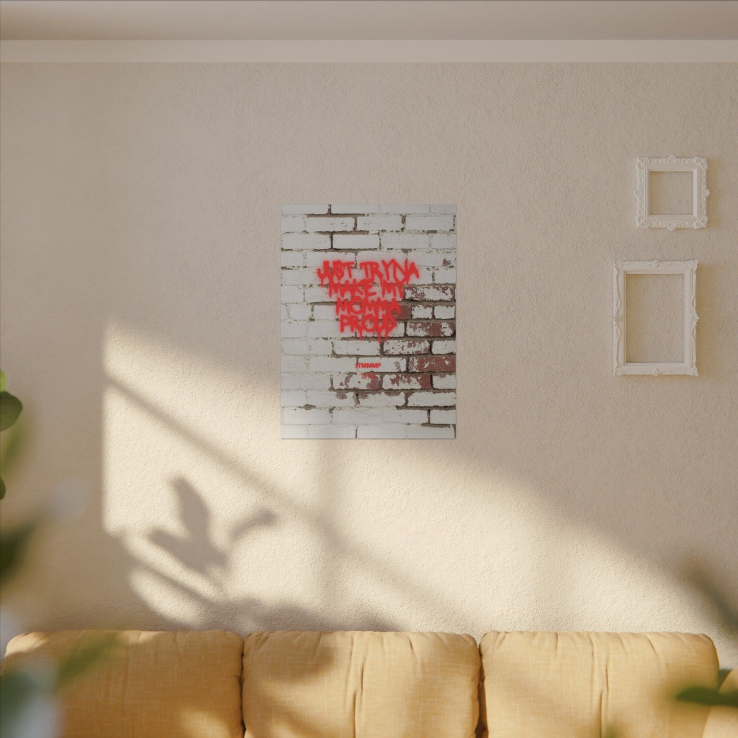 SPRAY PAINT (Red) Matte Canvas, 0.75"