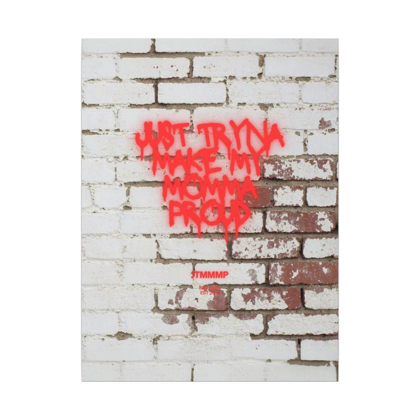 SPRAY PAINT (Red) Matte Canvas, 0.75"